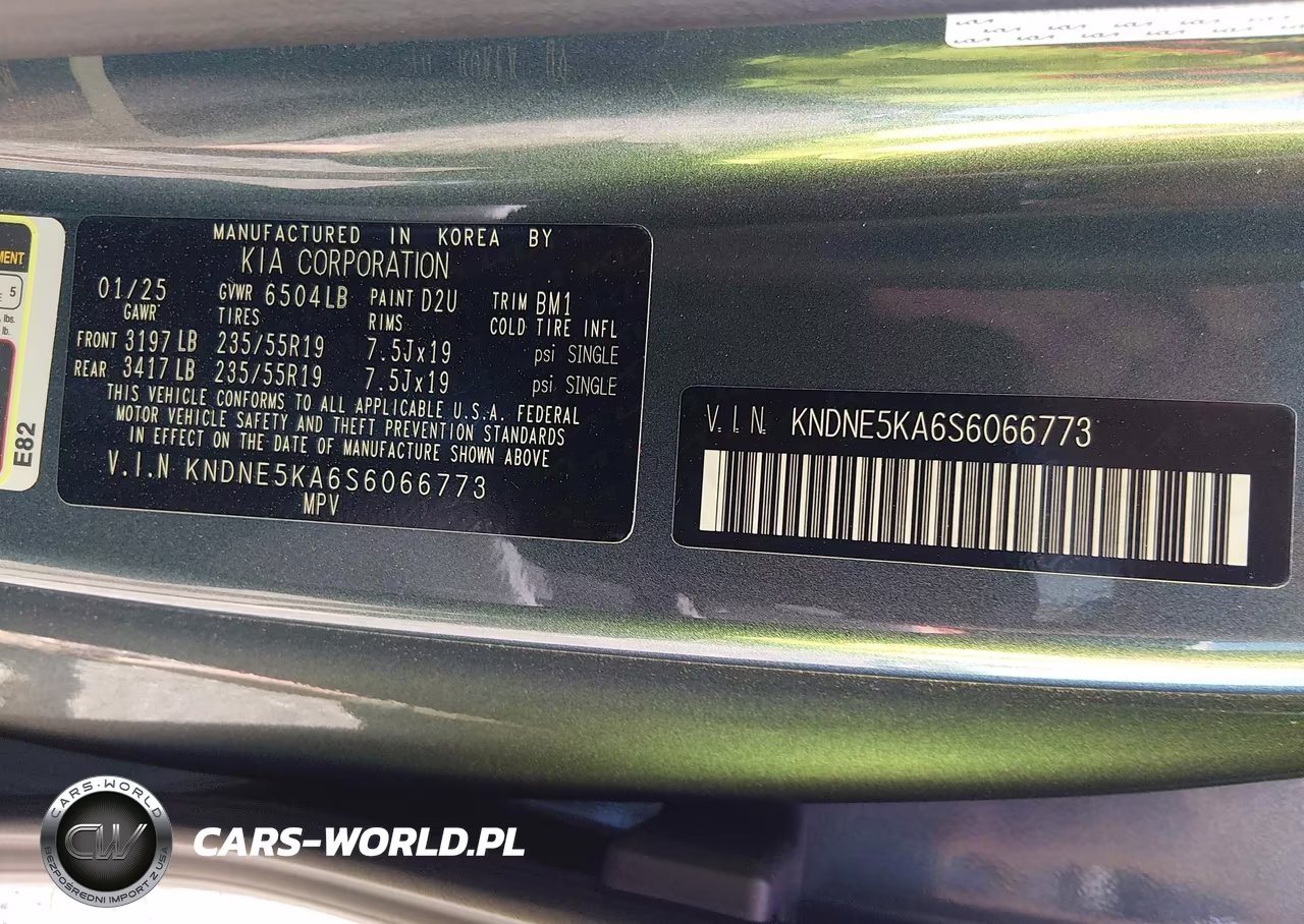 2025 Kia Carnival Mpv Hybrid Sx Prestige VIN:KNDNE5KA6S6066773 - 9