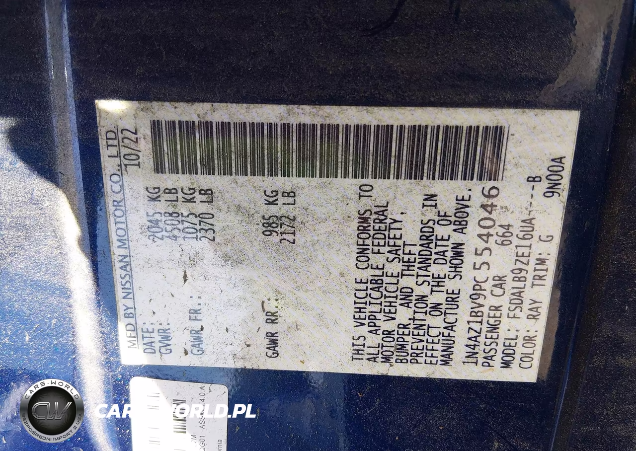 2023 Nissan Leaf S 40 Kwh VIN:1N4AZ1BV9PC554046 - 9