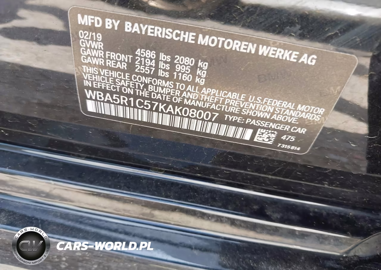 2019 BMW 330I VIN:WBA5R1C57KAK08007 - 9