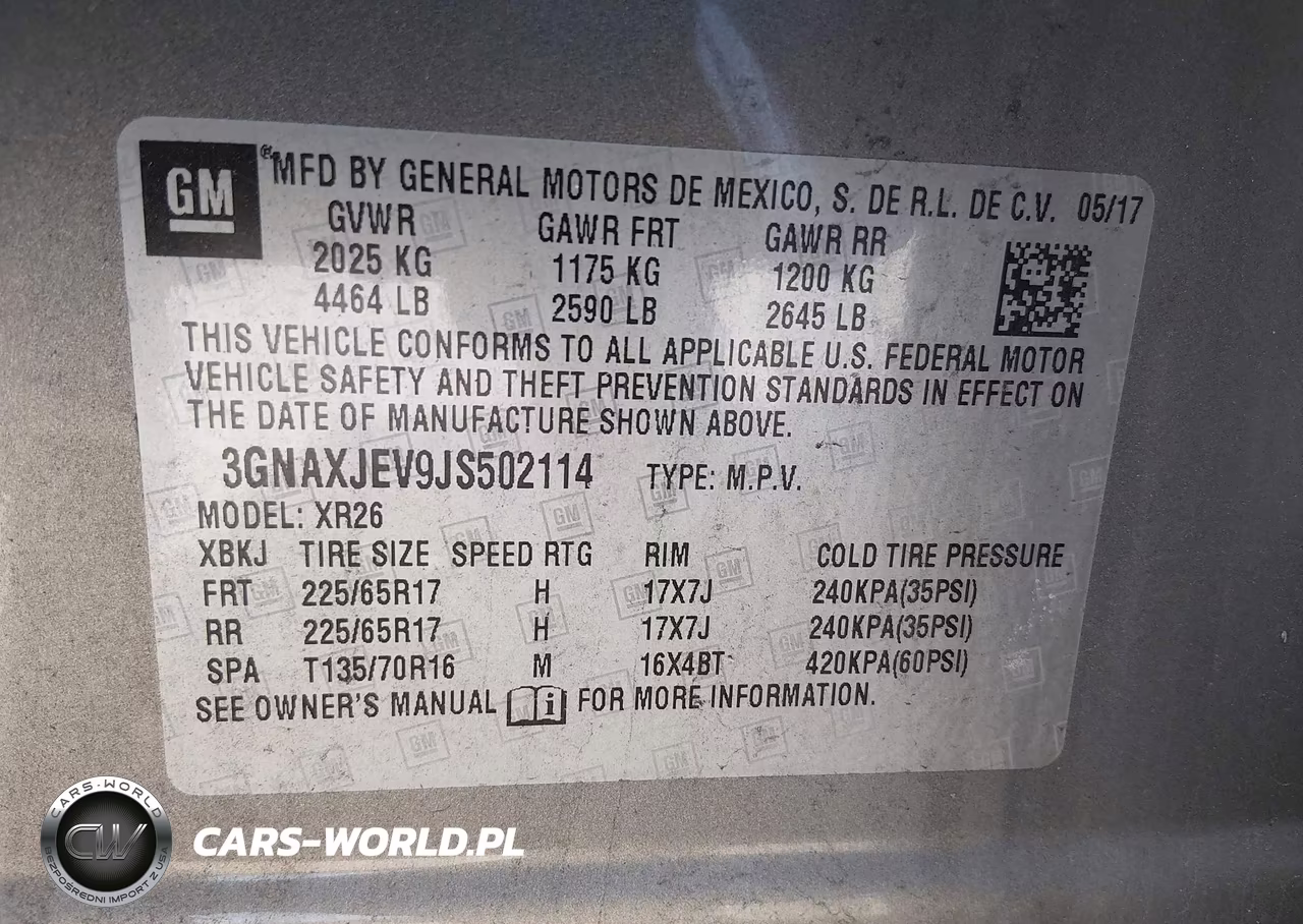 2018 Chevrolet Equinox Lt VIN:3GNAXJEV9JS502114 - 9