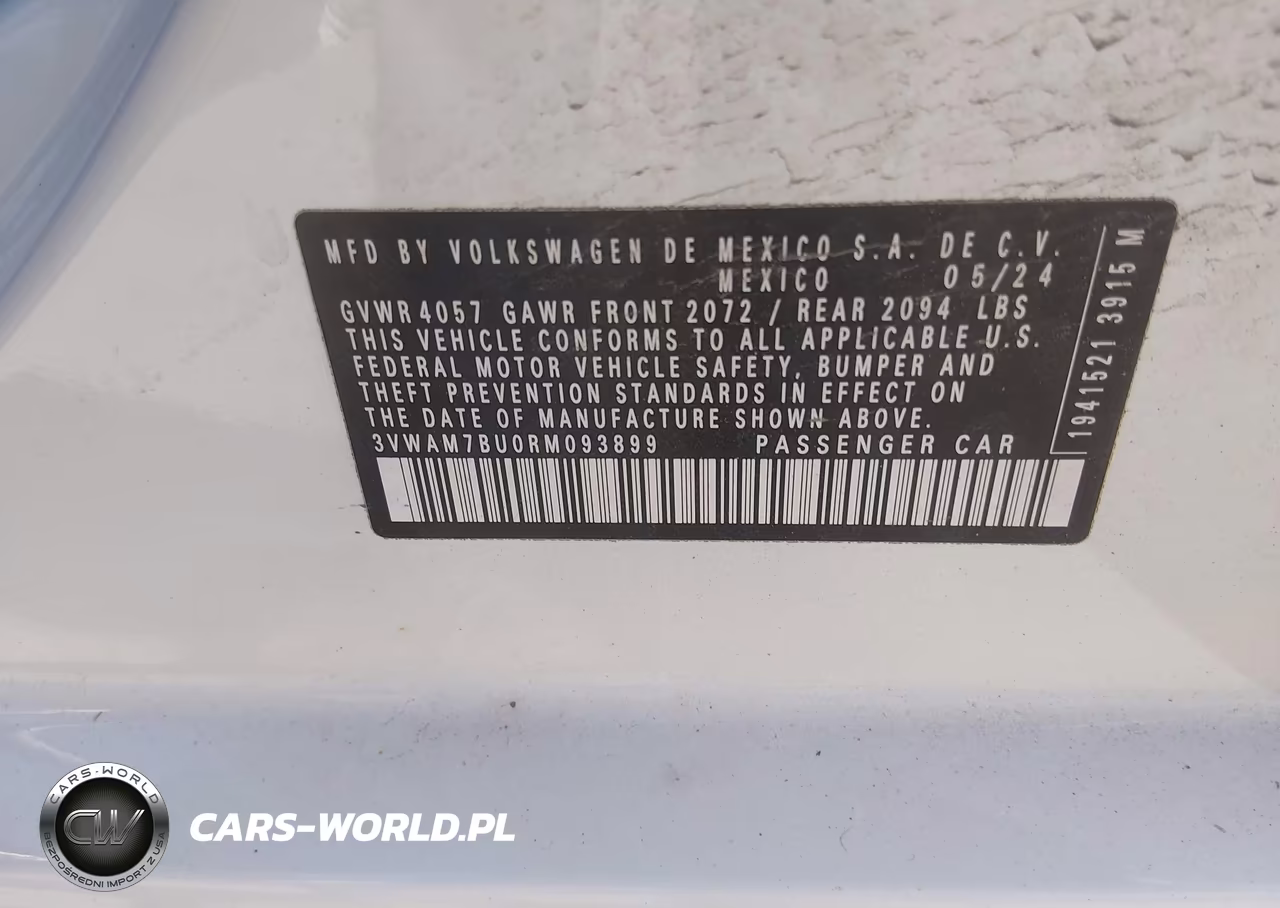 2024 Volkswagen Jetta 1.5T Sport VIN:3VWAM7BU0RM093899 - 9