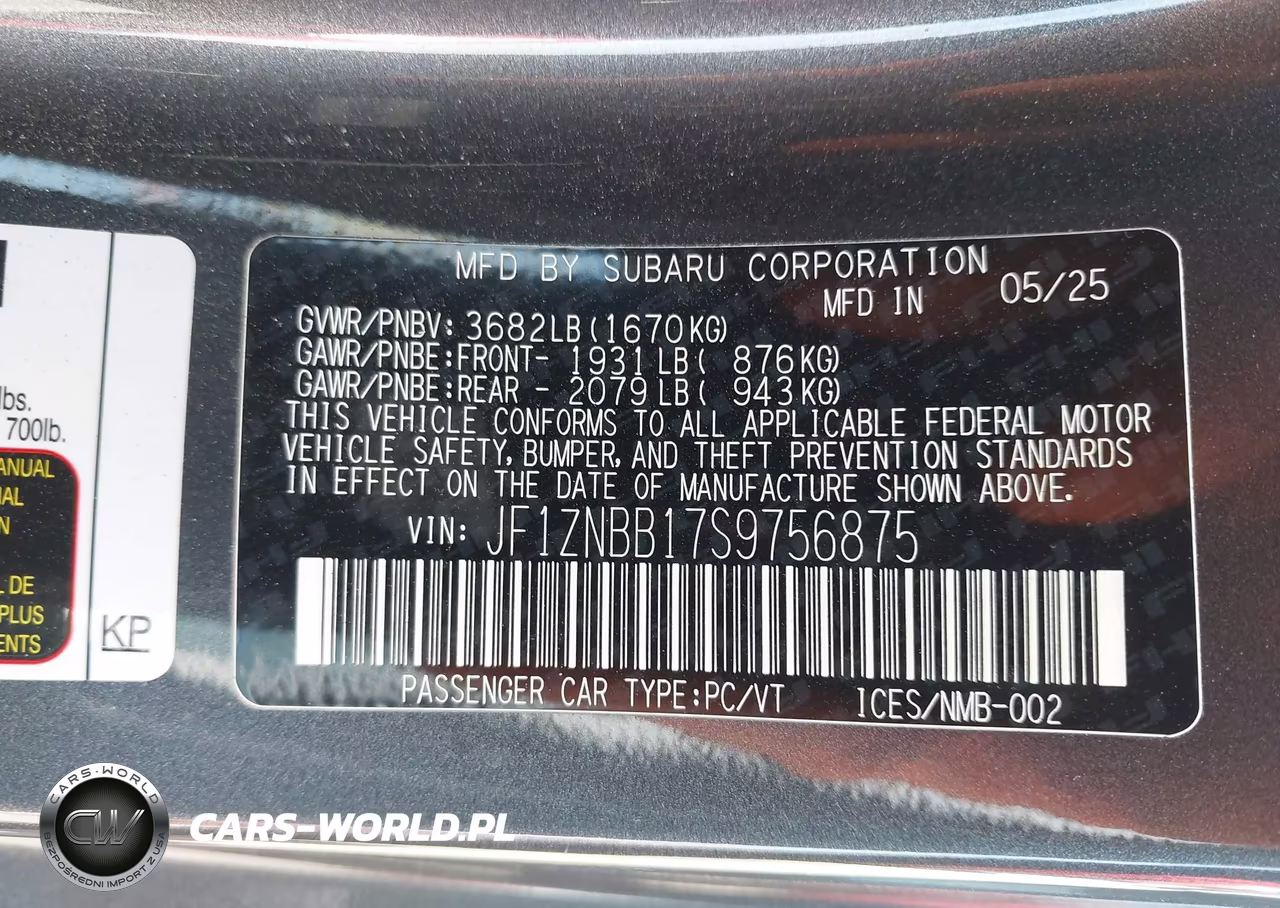 2025 Toyota Gr86 VIN:JF1ZNBB17S9756875 - 9