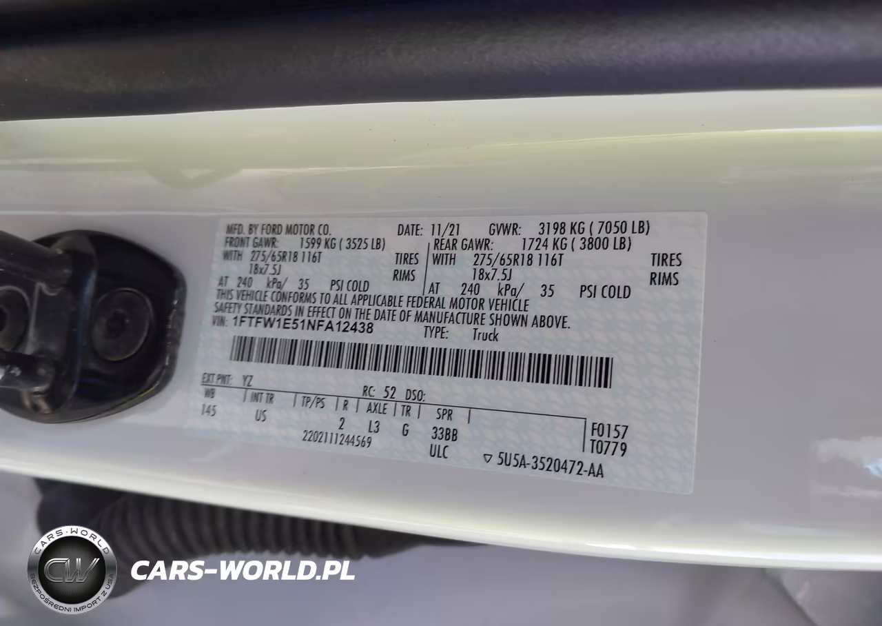 2022 Ford F-150 Xlt VIN:1FTFW1E51NFA12438 - 9