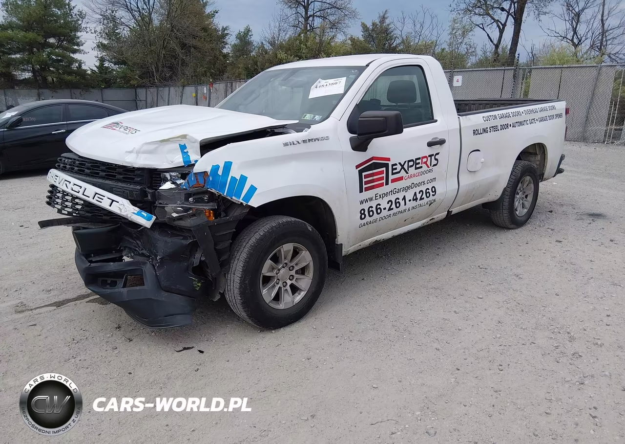 2020 Chevrolet Silverado 1500 2Wd Long Bed Wt VIN:3GCNWAEF5LG255296 - 2