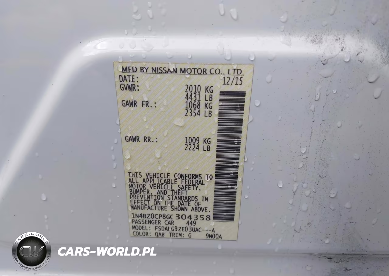2016 Nissan Leaf Sl VIN:1N4BZ0CP8GC304358 - 9