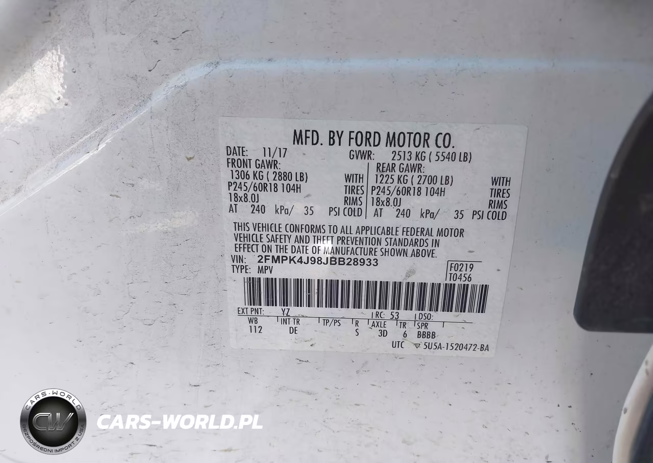 2018 Ford Edge Sel VIN:2FMPK4J98JBB28933 - 9