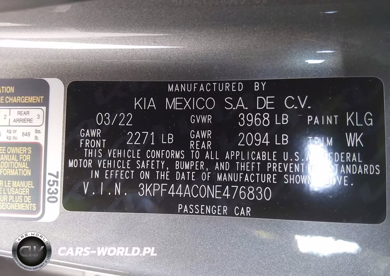 2022 Kia Forte Gt VIN:3KPF44AC0NE476830 - 9