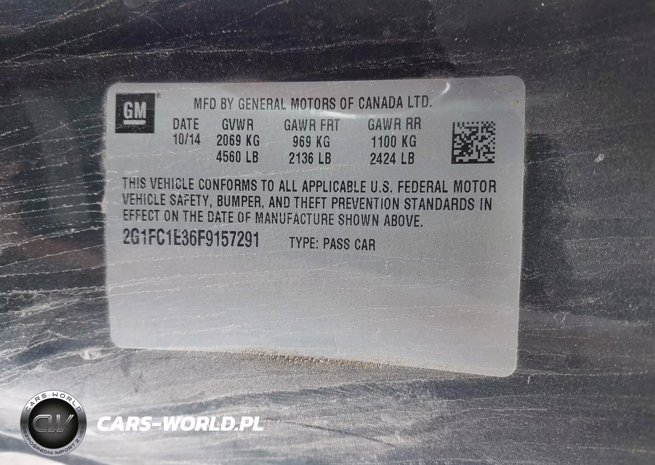 2015 Chevrolet Camaro 1Lt VIN:2G1FC1E36F9157291 - 9