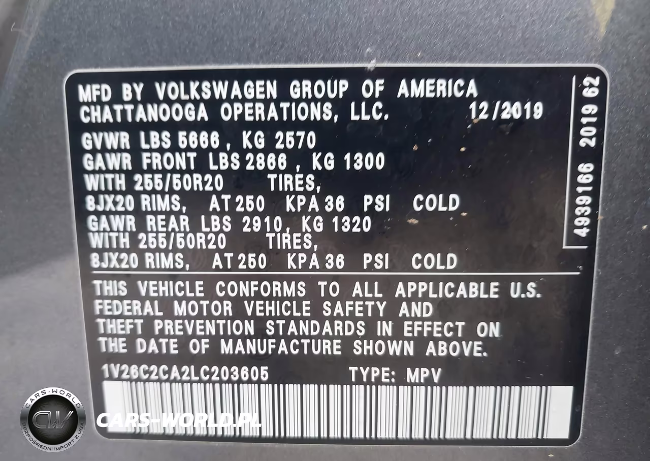 2020 Volkswagen Atlas Cross Sport 2.0T Se W-Technology-2.0T Se W-Technology R-Line VIN:1V26C2CA2LC203605 - 9