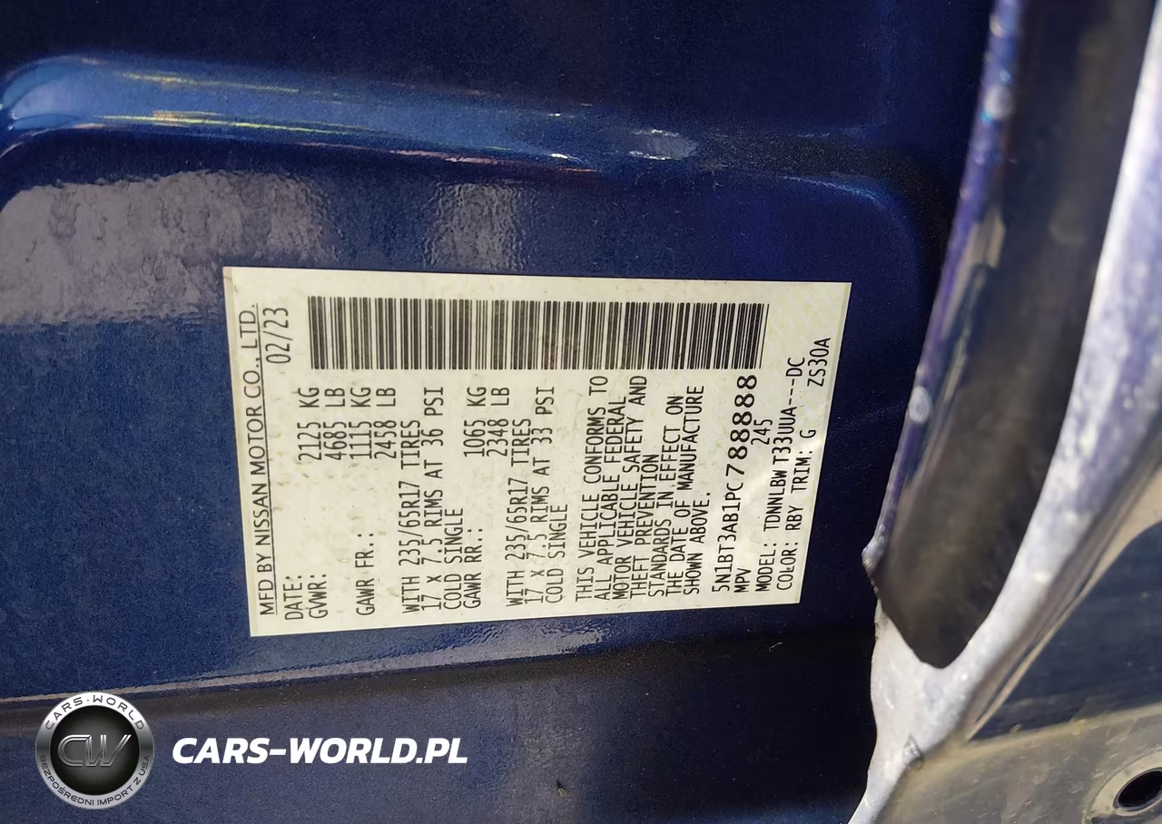 2023 Nissan Rogue S Intelligent Awd VIN:5N1BT3AB1PC788888 - 9