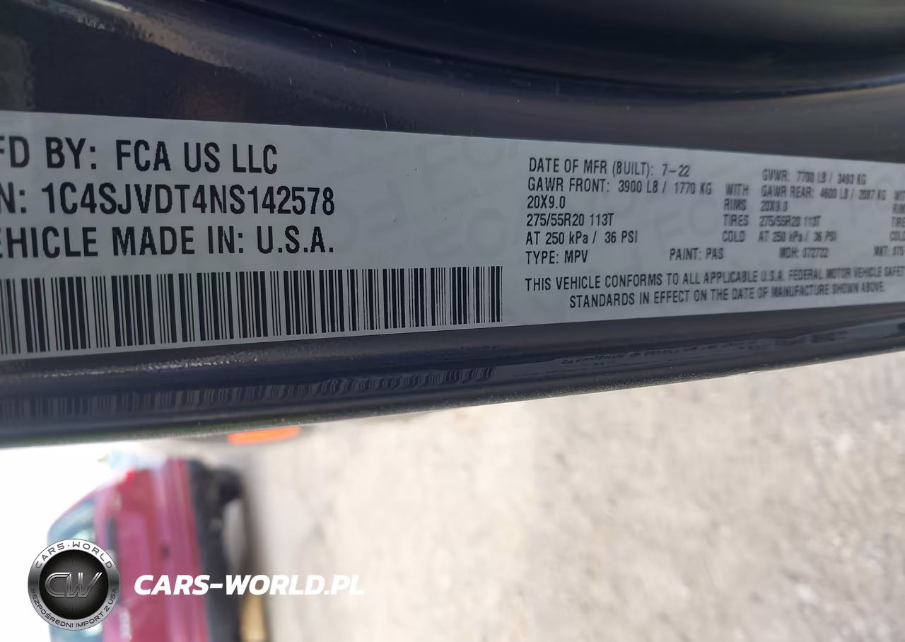 2022 Jeep Wagoneer Series Iii 4X4 VIN:1C4SJVDT4NS142578 - 9