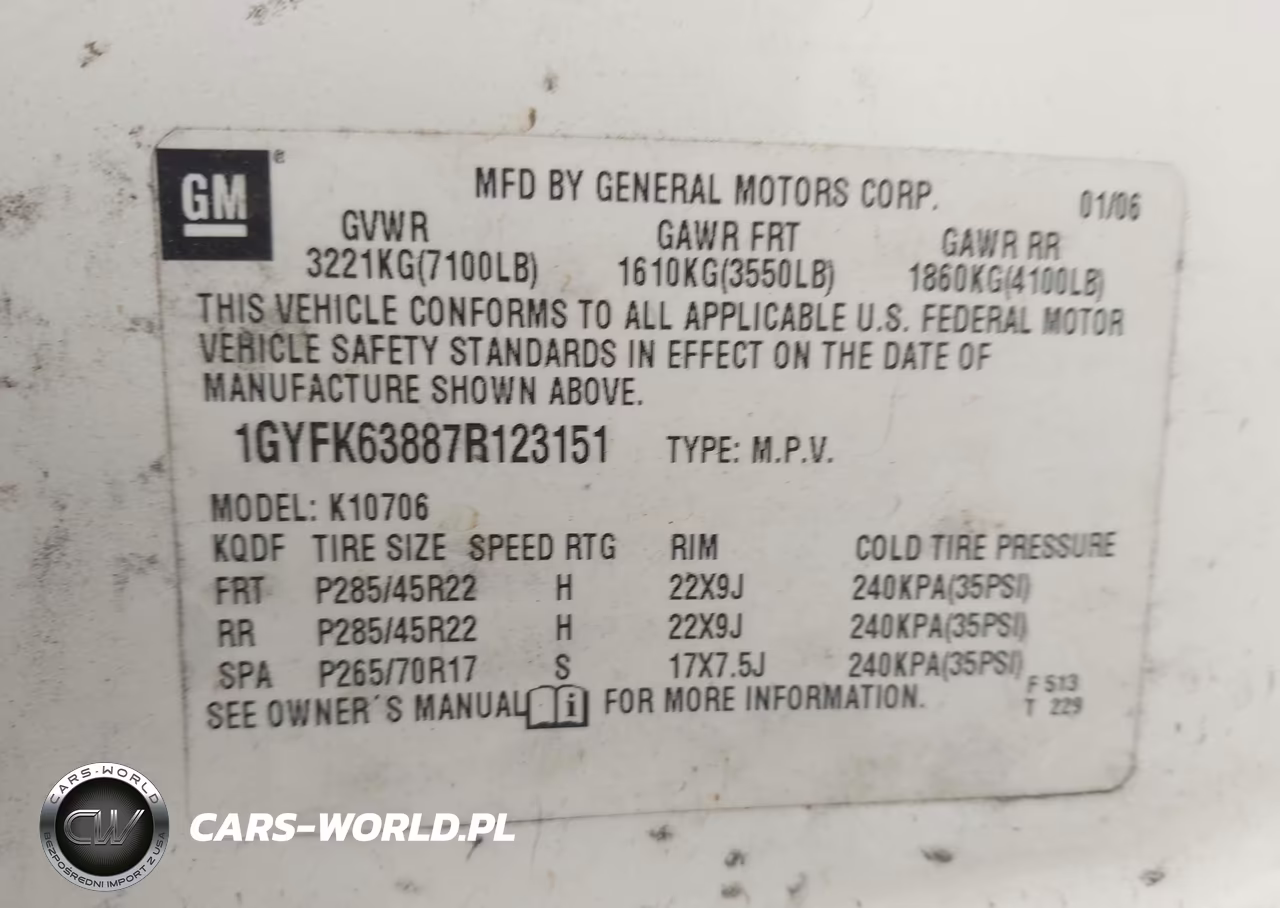 2007 Cadillac Escalade Standard VIN:1GYFK63887R123151 - 9