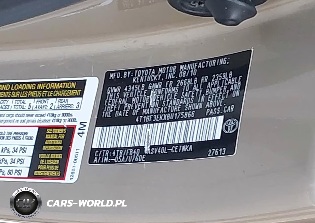 2011 Toyota Camry Le VIN:4T1BF3EKXBU175866 - 9