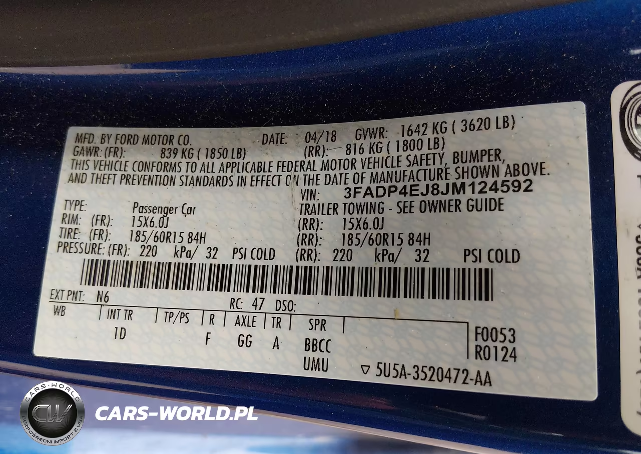 2018 Ford Fiesta Se VIN:3FADP4EJ8JM124592 - 9