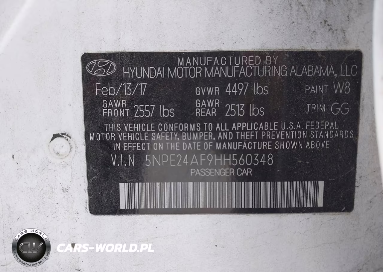 2017 Hyundai Sonata Se VIN:5NPE24AF9HH560348 - 9