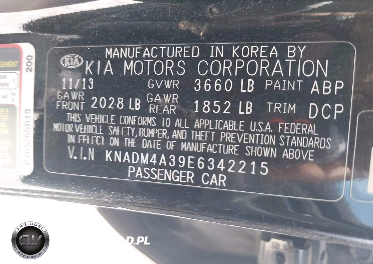 2014 Kia Rio Lx VIN:KNADM4A39E6342215 - 9