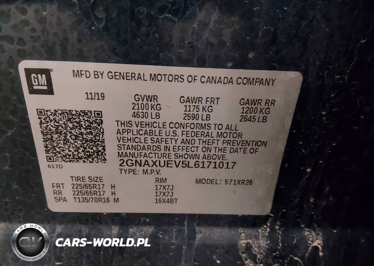 2020 Chevrolet Equinox Awd Lt 1.5L Turbo VIN:2GNAXUEV5L6171017 - 9