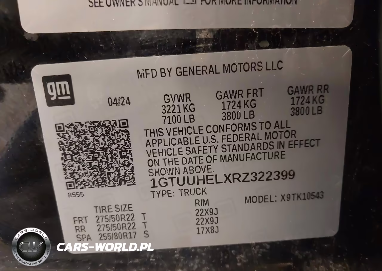 2024 GMC Sierra 1500 Denali Ultimate VIN:1GTUUHELXRZ322399 - 9