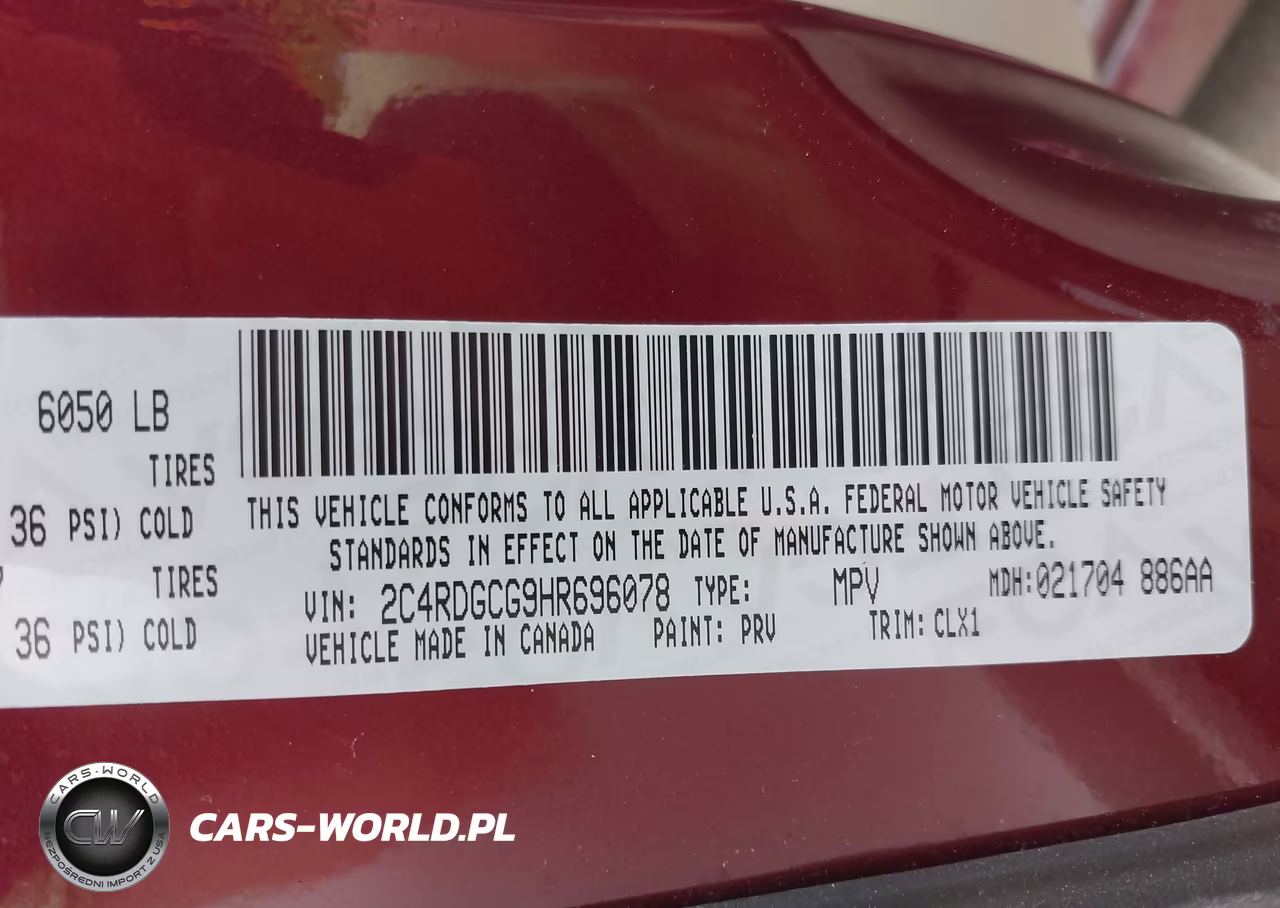2017 Dodge Grand Caravan Sxt VIN:2C4RDGCG9HR696078 - 9