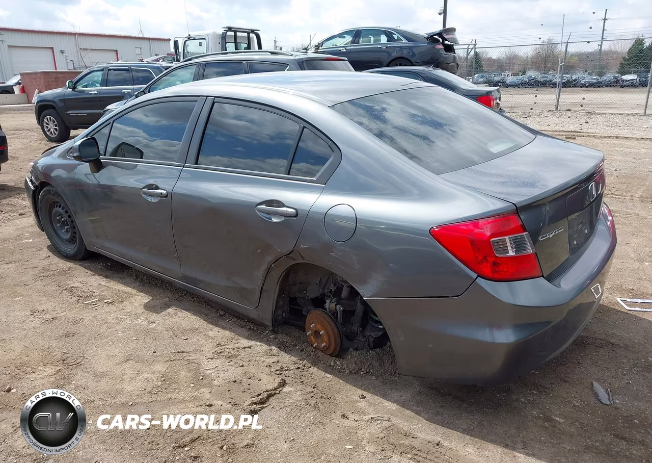2012 Honda Civic Lx VIN:19XFB2F53CE086368 - 3