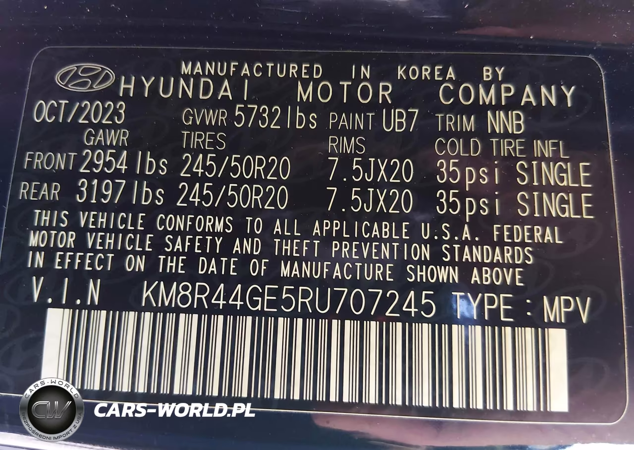 2024 Hyundai Palisade Sel VIN:KM8R44GE5RU707245 - 9