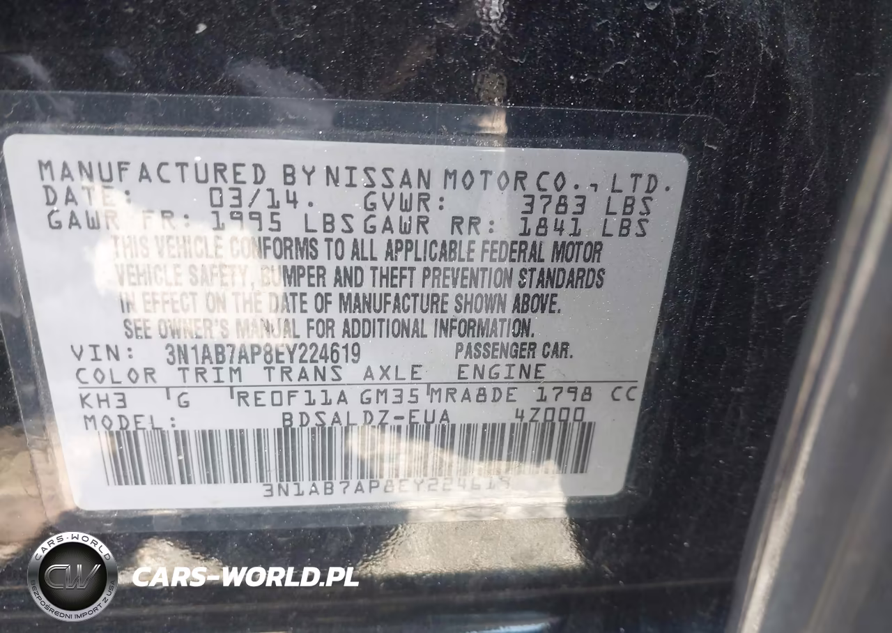 2014 Nissan Sentra Sv VIN:3N1AB7AP8EY224619 - 9