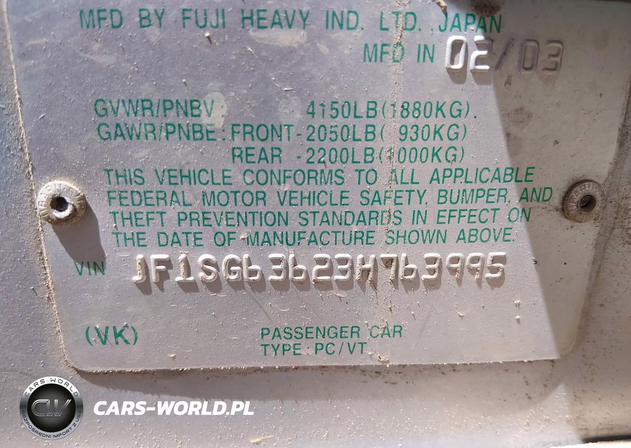 2003 Subaru Forester X VIN:JF1SG63623H763995 - 9