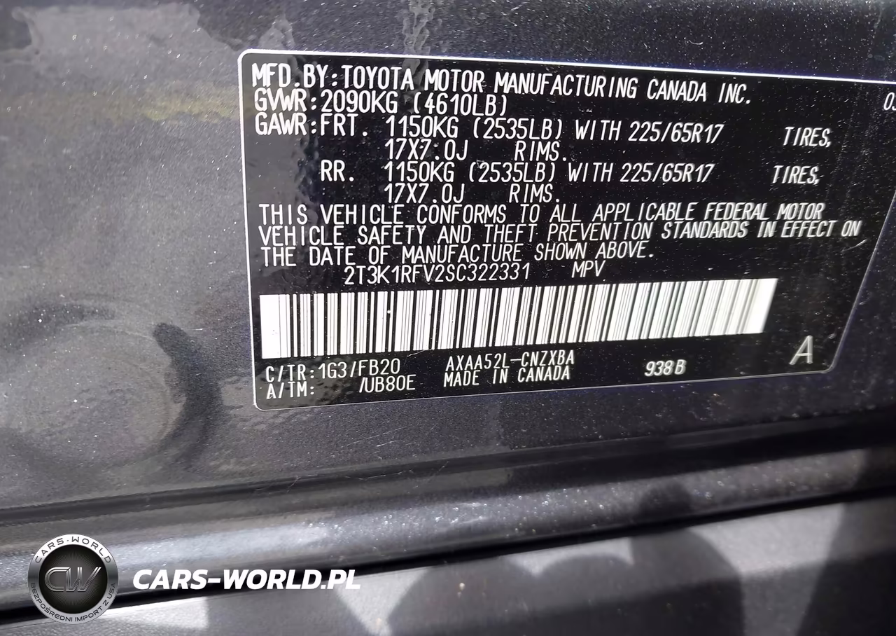 2025 Toyota Rav4 Le VIN:2T3K1RFV2SC322331 - 9