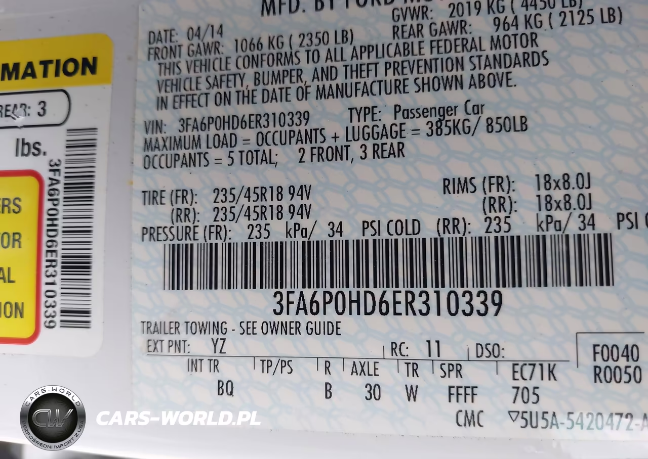 2014 Ford Fusion Se VIN:3FA6P0HD6ER310339 - 9