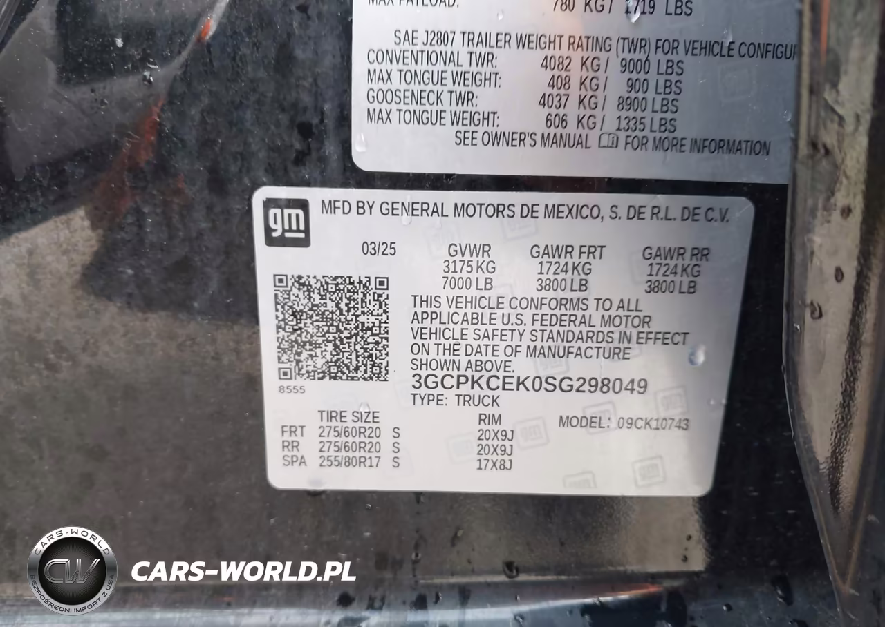 2025 Chevrolet Silverado 1500 4Wd Standard Bed Custom Trail Boss VIN:3GCPKCEK0SG298049 - 9