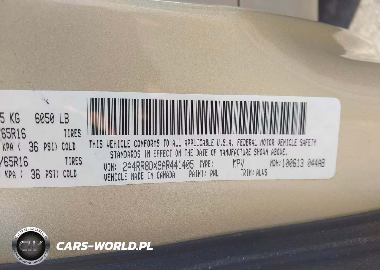 2010 Chrysler Town & Country Touring Plus VIN:2A4RR8DX9AR441405 - 9