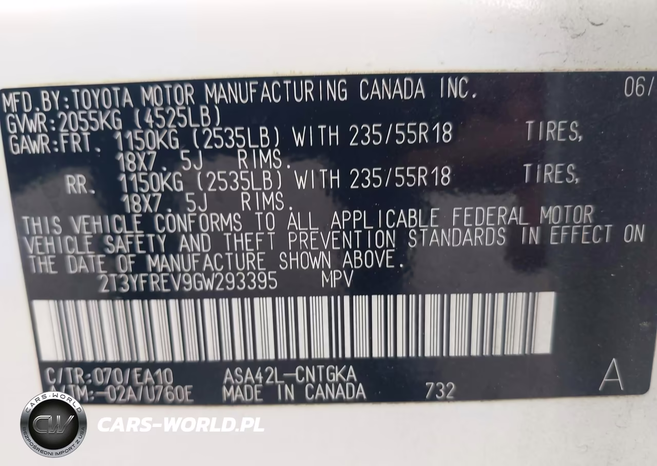 2016 Toyota Rav4 Limited VIN:2T3YFREV9GW293395 - 9