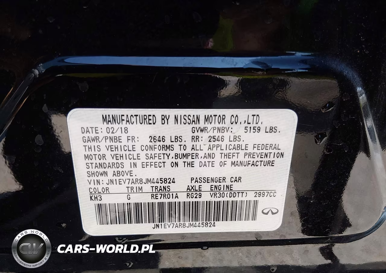 2018 Infiniti Q50 3.0T Sport VIN:JN1EV7AR8JM445824 - 9