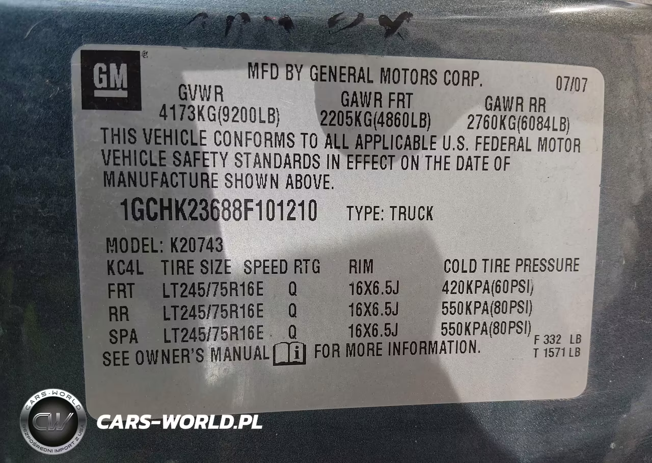2008 Chevrolet Silverado 2500Hd Ltz VIN:1GCHK23688F101210 - 9