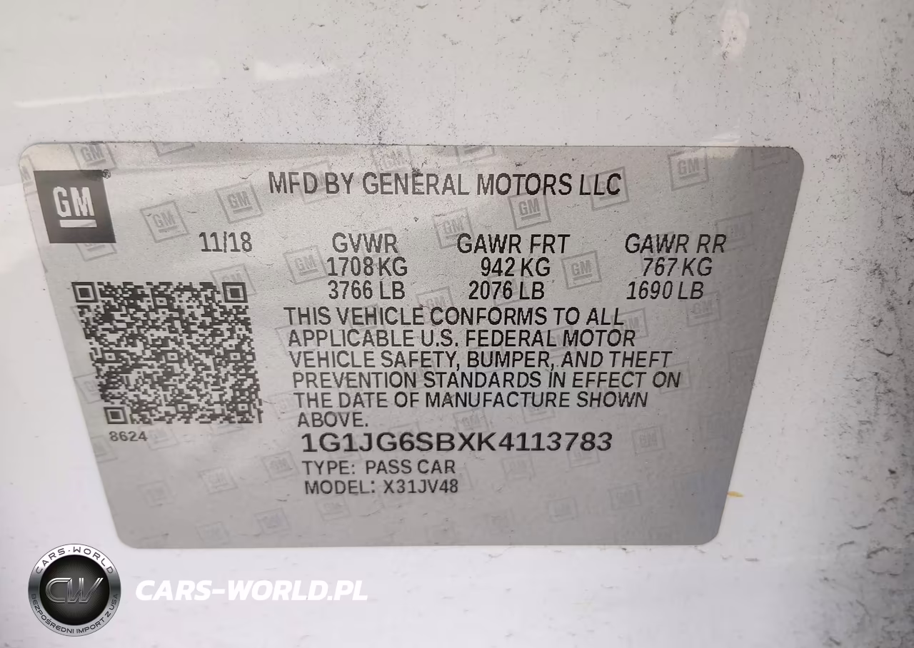 2019 Chevrolet Sonic Lt Auto VIN:1G1JG6SBXK4113783 - 8