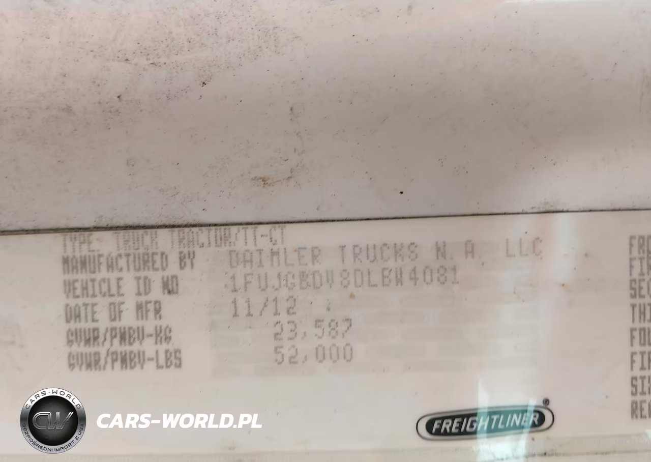 2013 Freightliner Cascadia 113 VIN:1FUJGBDV8DLBW4081 - 8