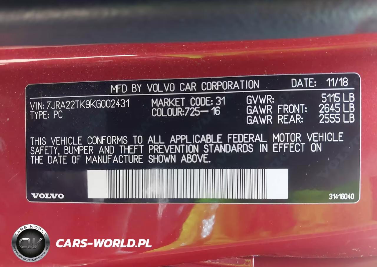 2019 Volvo S60 T6 Momentum VIN:7JRA22TK9KG002431 - 9