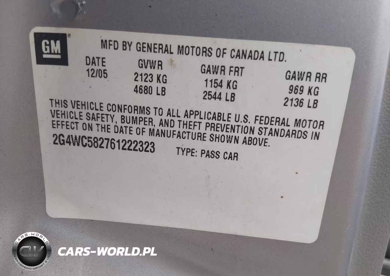 2006 Buick Lacrosse Cx VIN:2G4WC582761222323 - 9