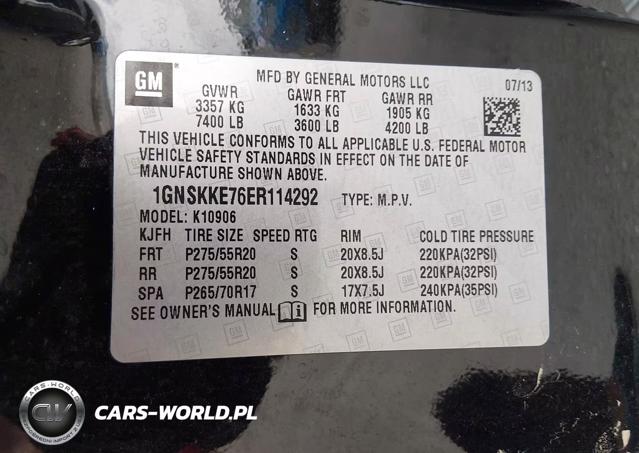 2014 Chevrolet Suburban 1500 Ltz VIN:1GNSKKE76ER114292 - 9