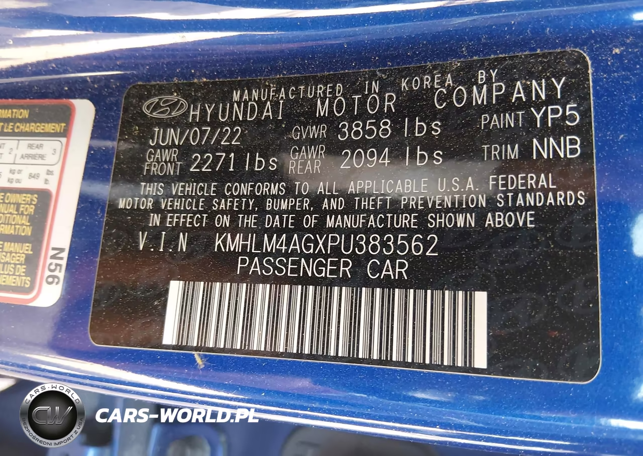 2023 Hyundai Elantra Sel VIN:KMHLM4AGXPU383562 - 9