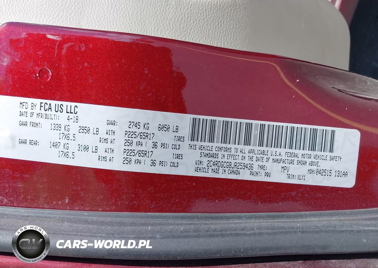 2018 Dodge Grand Caravan Sxt VIN:2C4RDGCG8JR259436 - 9