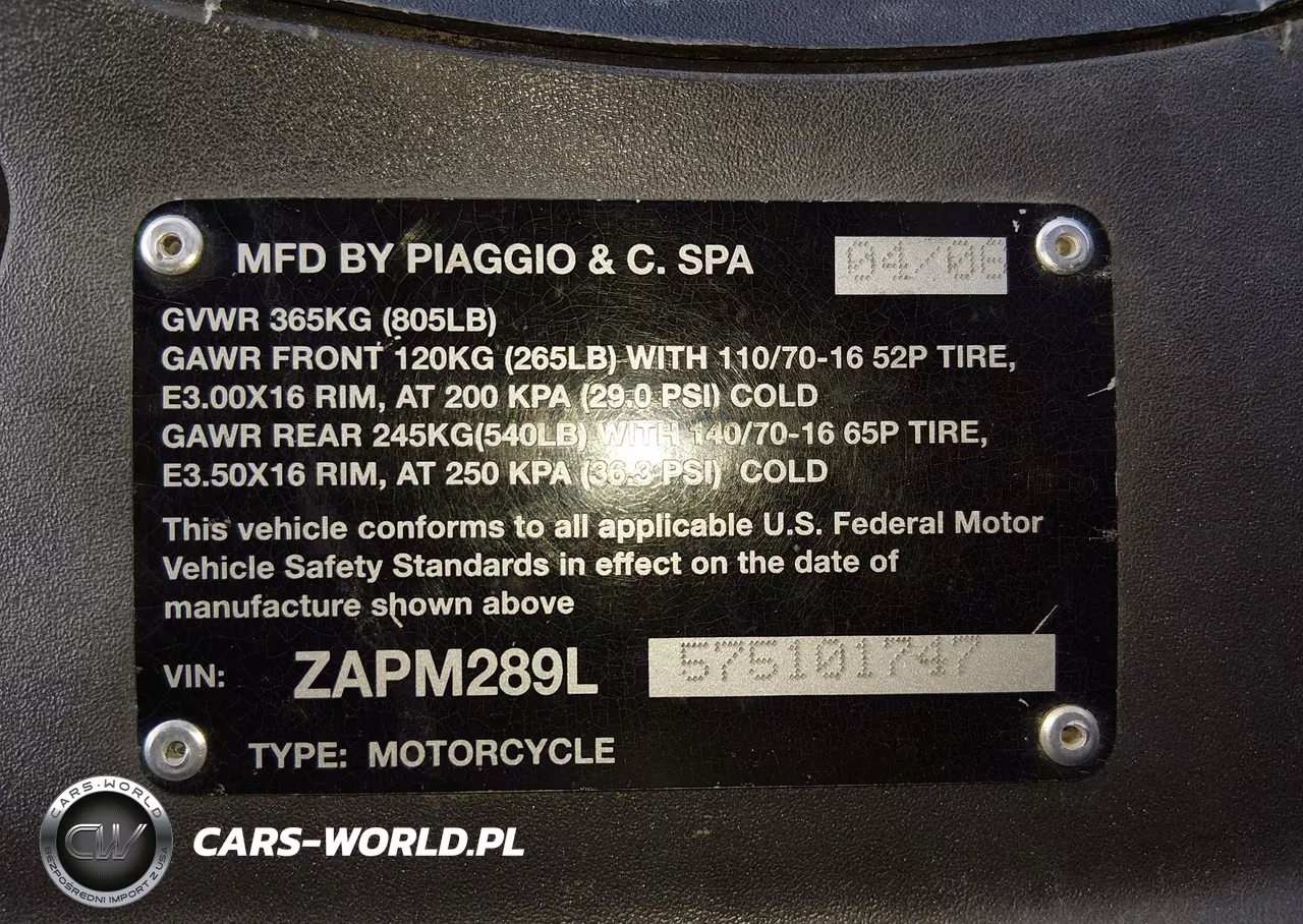 2007 Piaggio Bv 250 VIN:ZAPM289L575101747 - 10