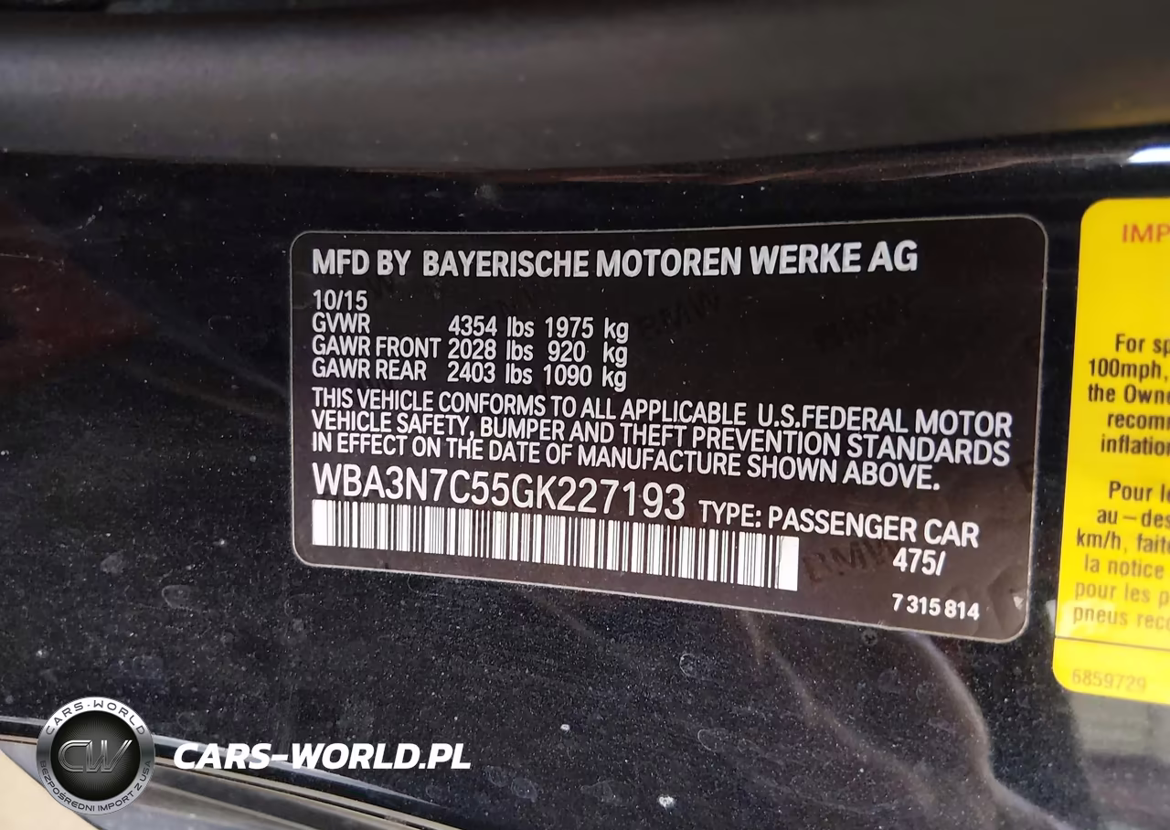 2016 BMW 428I VIN:WBA3N7C55GK227193 - 9