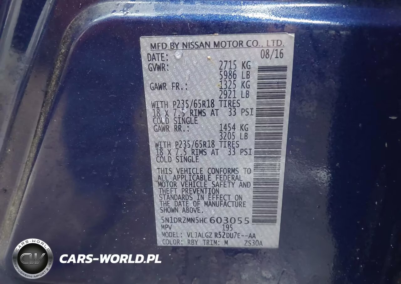 2017 Nissan Pathfinder Sl VIN:5N1DR2MN5HC603055 - 9