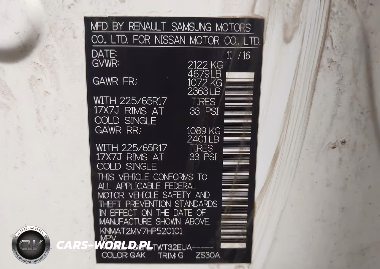 2017 Nissan Rogue Sv VIN:KNMAT2MV7HP520101 - 9