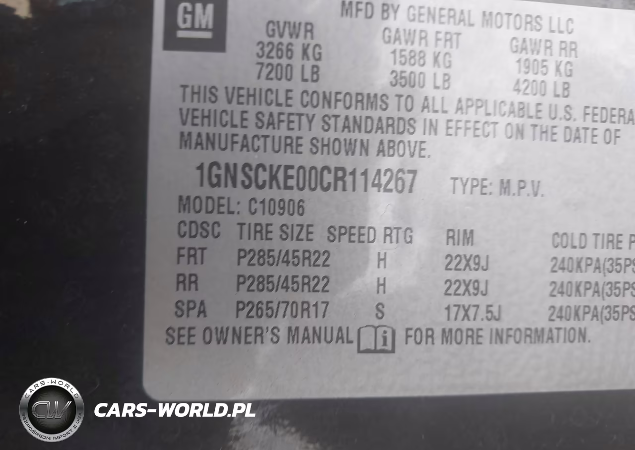 2012 Chevrolet Suburban 1500 Ltz VIN:1GNSCKE00CR114267 - 9