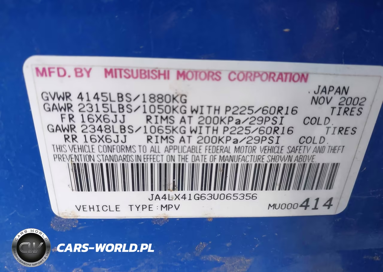 2003 Mitsubishi Outlander Xls VIN:JA4LX41G63U065356 - 9