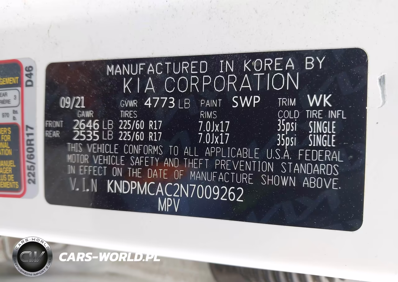 2022 Kia Sportage Lx VIN:KNDPMCAC2N7009262 - 9