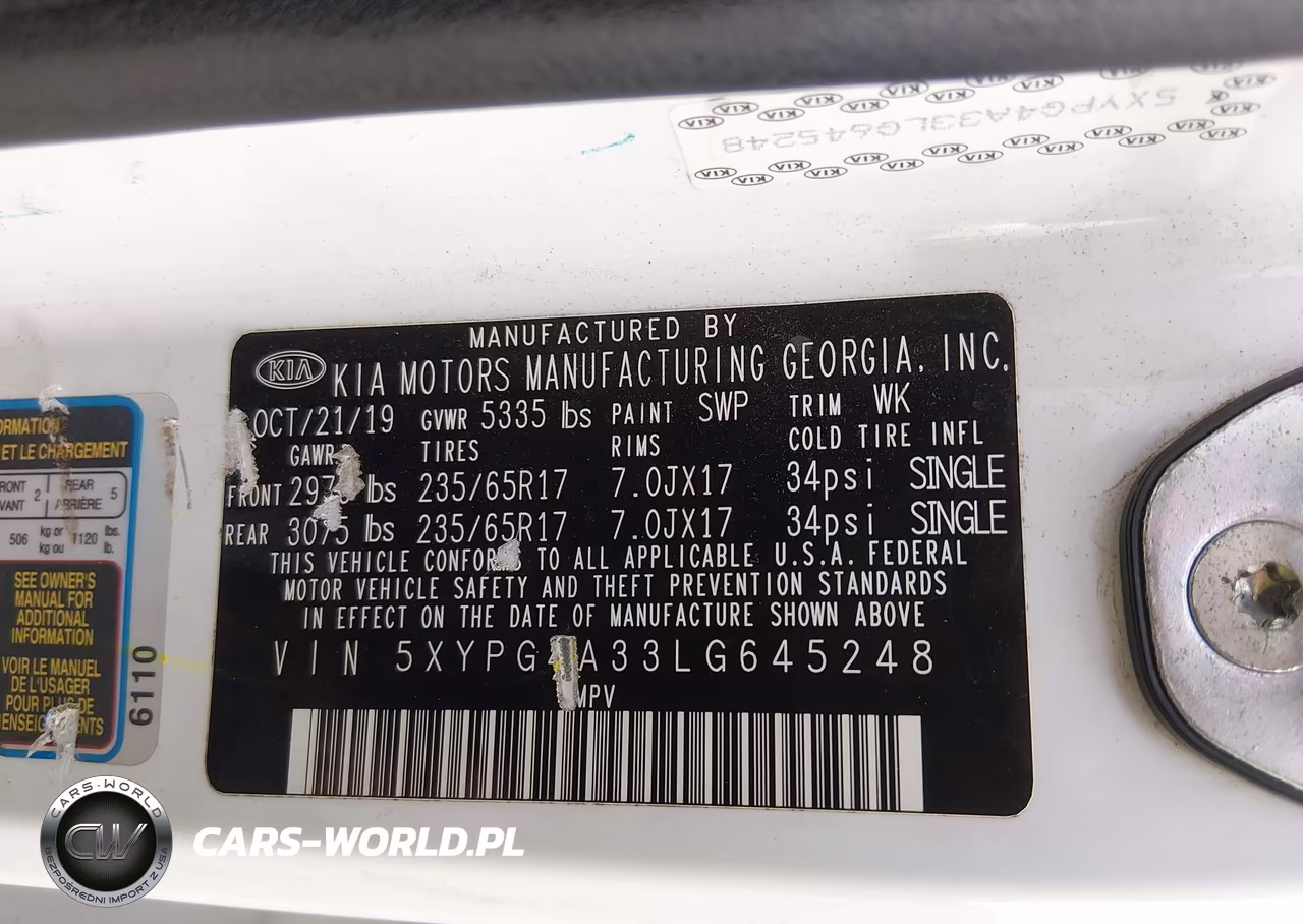 2020 Kia Sorento 2.4L L VIN:5XYPG4A33LG645248 - 9