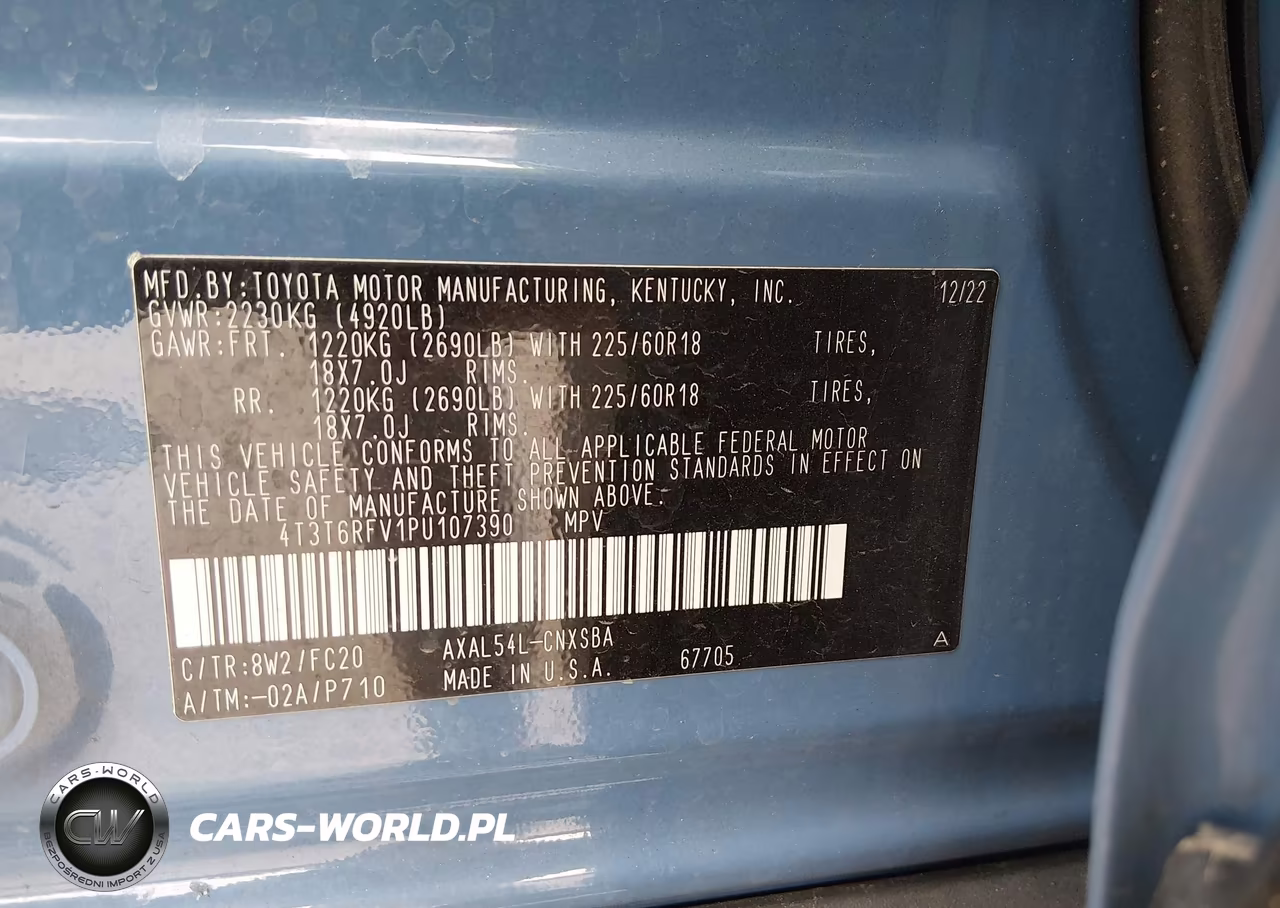 2023 Toyota Rav4 Hybrid Se VIN:4T3T6RFV1PU107390 - 9